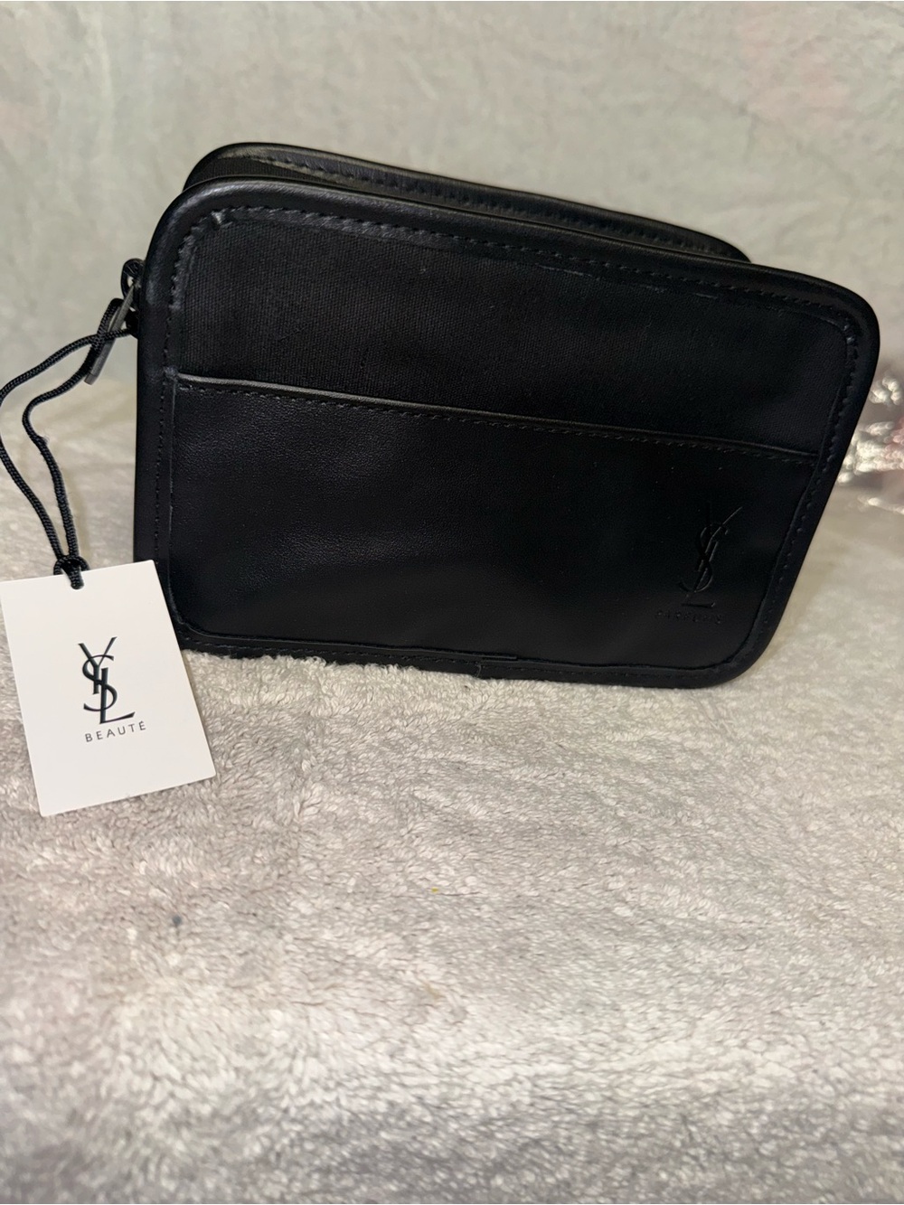 Yves Saint Laurent Black unisex Toiletry Pouch